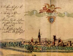 Veduta Moravské Ostravy 1728